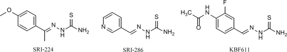 Structures of SRI-224, SRI-286 and KBF611
