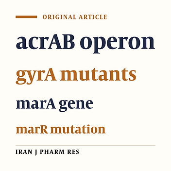 Study the Expression of marA Gene in Ciprofloxacin and Tetracycline Resistant Mutants of Esherichia coli