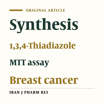 Synthesis and In-vitro Cytotoxicity Assessment of N-(5-(Benzylthio)-1,3,4- thiadiazol-2-yl)-2-(4-(trifluoromethyl)phenyl)acetamide with Potential Anticancer Activity