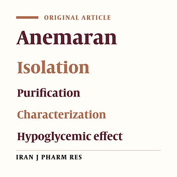 Isolation, Purification, Characterization and Effect upon HepG2 Cells of Anemaran from Rhizome Anemarrhena