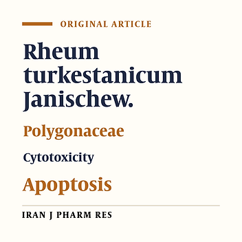 Cytotoxic and Apoptotic Potential of Rheum turkestanicum Janisch Root Extract on Human Cancer and Normal Cells