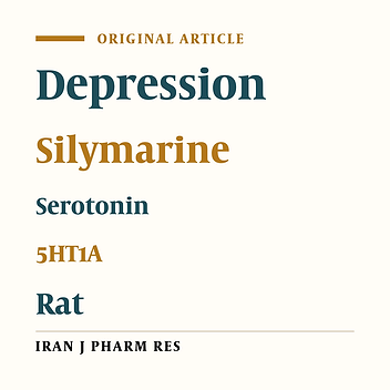 Role of Serotonergic System on Modulation of Depressogenic-Like Effects of Silymarine