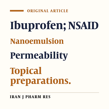 Optimization of Ibuprofen Delivery through Rat Skin from Traditional and Novel Nanoemulsion Formulations