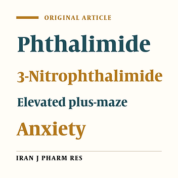 Synthesis and Evaluation of the Anxiolytic Activity of Some Phthalimide Derivatives in Mice Model of Anxiety