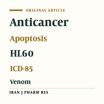 Induction of Apoptosis in Human Leukemia Cell Line (HL60) by Animal’s Venom Derived Peptides (ICD-85)