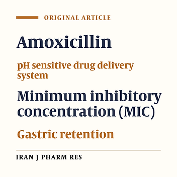 Formulation and In-vitro Evaluation of pH-Sensitive Oil Entrapped Polymeric Blend Amoxicillin Beads for the Eradication of Helicobacter pylori