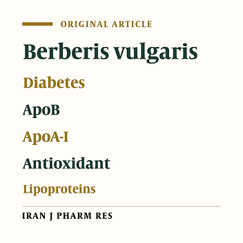 The Effects of Berberis vulgaris Fruit Extract on Serum Lipoproteins, apoB, apoA-I, Homocysteine, Glycemic Control and Total Antioxidant Capacity in Type 2 Diabetic Patients