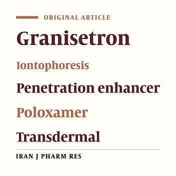 Enhanced Transdermal Delivery of Granisetron by Using Iontophoresis