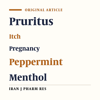 The Effect of Peppermint Oil on Symptomatic Treatment of Pruritus in Pregnant Women