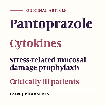 Effects of Pantoprazole on Systemic and Gastric Pro- and Anti-inflammatory Cytokines in Critically Ill Patients