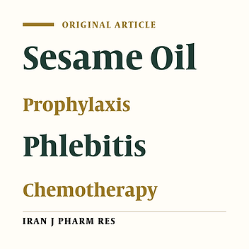 Effect of External Use of Sesame Oil in the Prevention of Chemotherapy-Induced Phlebitis