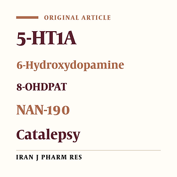 Role of 5-Hydroxytryptamine 1A Receptors in 6-Hydroxydopmaine-induced Catalepsy-like Immobilization in Rats: a Therapeutic Approach for Treating Catalepsy of Parkinson’s Disease