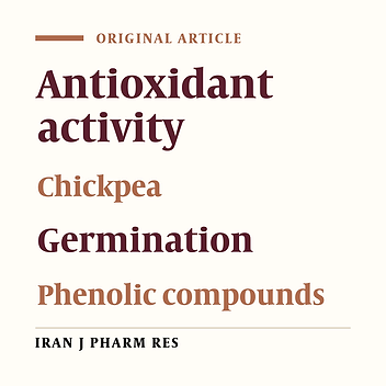 The Effect of Germination on Phenolic Content and Antioxidant Activity of Chickpea