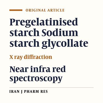 Characterization of Olanzapine-Solid Dispersions