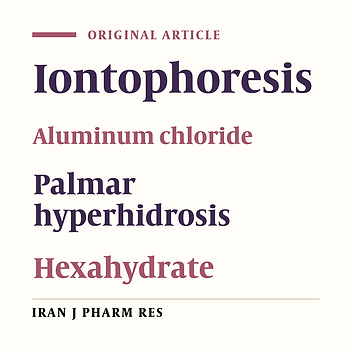 The Effect and Persistency of 1% Aluminum Chloride Hexahydrate Iontophoresis in the Treatment of Primary Palmar Hyperhidrosis