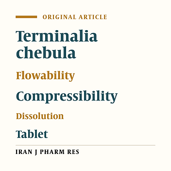 Studies on Flowability, Compressibility and In-vitro Release of Terminalia Chebula Fruit Powder Tablets