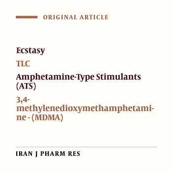 Profiling of Ecstasy Tablets Seized in Iran