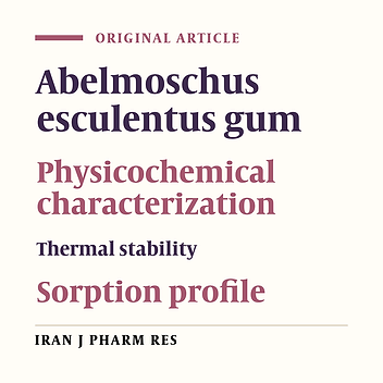 Extraction and Physicochemical Characterization of a New Polysaccharide Obtained from the Fresh Fruits of Abelmoschus Esculentus