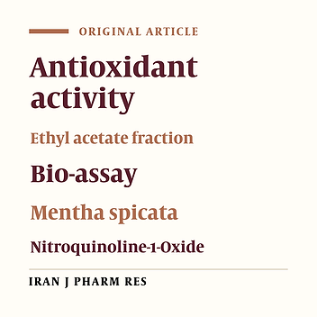 In-vivo Antioxidant Effects of Ethyl Acetate Fraction of Mentha spicata L. on 4-Nitroquinoline-1-Oxide Injected Mice