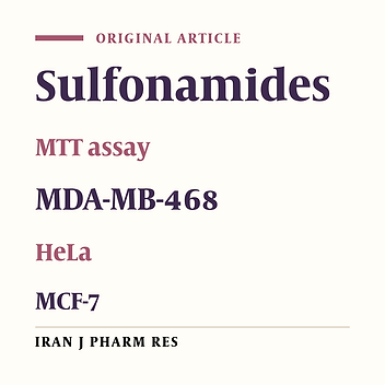 Synthesis and Cytotoxic Evaluation of Some Novel SulfonamideDerivativesAgainst a Few Human Cancer Cells