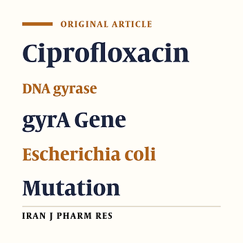 Study of Mutations in the DNA gyrase gyrA Gene of Escherichia coli