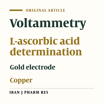 Determination of L- Ascorbic Acid in Plasma by Voltammetric Method