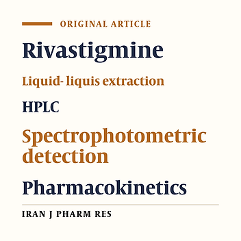 High-Performance Liquid Chromatographic Determination of Rivastigmine in Human Plasma for Application in Pharmacokinetic Studies