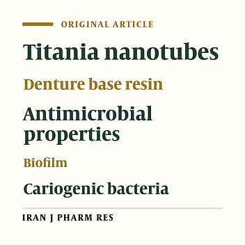 Evaluation of Antimicrobial Properties of Conventional Poly(Methyl Methacrylate) Denture Base Resin Materials Containing Hydrothermally Synthesised Anatase TiO2 Nanotubes against Cariogenic Bacteria and Candida albicans
