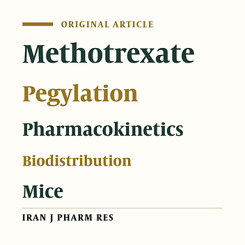 Pharmacokinetics and Biodistribution of Pegylated Methotrexate after IV Administration to Mice