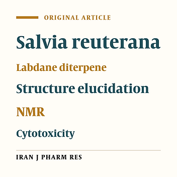 New Diterpenoids from the Aerial Parts of Salvia reuterana