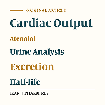 Evaluation of the Effect of Atenolol Induced Depression in Cardiac Output on Its Own Excretion through Urine Analysis