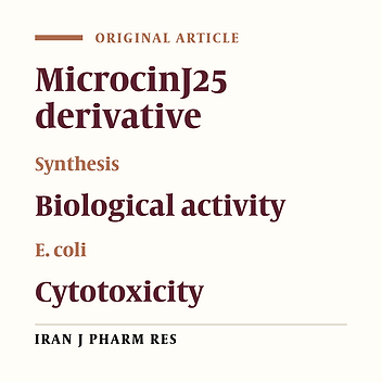 Synthesis of a Peptide Derivative of MicrocinJ25 and Evaluation of Antibacterial and Biological Activities