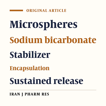 Preparation of Ethyl Cellulose Microspheres for Sustained Release of Sodium Bicarbonate