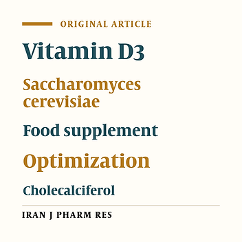 Production of Vitamin D3 Enriched Biomass of Saccharomyces Cerevisiae as A Potential Food Supplement: Evaluation and Optimization of Culture Conditions Using Plackett–Burman and Response Surface Methodological Approaches