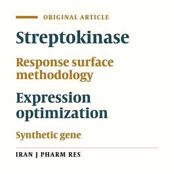 Optimization and High Level Production of Recombinant Synthetic Streptokinase in E. coli Using Response Surface Methodology