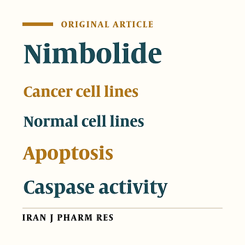 In-vitro Morphological Assessment of Apoptosis Induced by Nimbolide; A Limonoid from Azadirachta Indica (Neem Tree)
