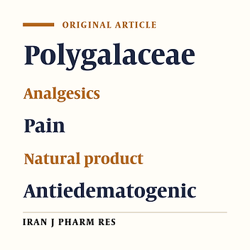 Evaluation of Biological Activity of Polygala Boliviensis in Experimental Models
