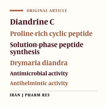 First Total Synthesis and Pharmacological Potential of a Plant Based Hexacyclopeptide