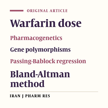 Comparison of Two Different Techniques Of Warfarin Dosing Determination - A Chemometrics Study