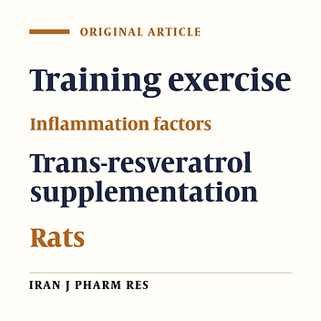 The Impact of Resveratrol Supplementation on Inflammation Induced by Acute Exercise in Rats: Il6 Responses to Exercise