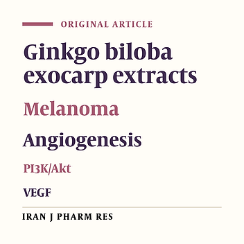 Anti-tumor Effect of Ginkgo biloba Exocarp Extracts on B16 Melanoma Bearing Mice Involving P I3K/Akt/HIF-1α/VEGF Signaling Pathways