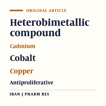 Evaluation of Pharmacological Activity of Heterobimetallic Coordination Compounds Containing N, N-Bis (2-hydroxyethyl)-Ethylenediamine on HT29, HeLa, C6 and Vero cells