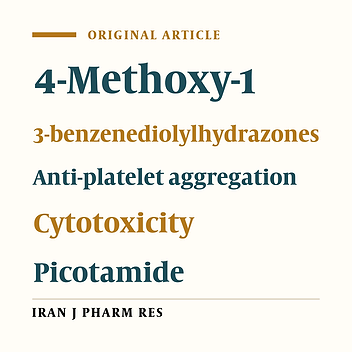 Synthesis of 4-Methoxy-1, 3-Benzenediolylhydrazones and Evaluation of Their Anti-Platelet Aggregation Activity