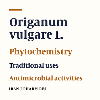 A Review of the Phytochemistry and Antimicrobial Properties of Origanum vulgare L. and Subspecies