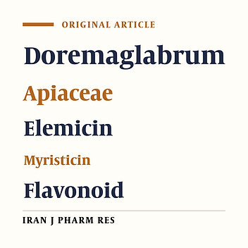 Phytochemical and Antioxidant Investigation of the Aerial Parts of Dorema glabrum Fisch. & C.A. Mey.