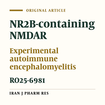 Inhibition of NR2B-Containing N-methyl-D-Aspartate Receptors (NMDARs) in Experimental Autoimmune Encephalomyelitis, a Model of Multiple Sclerosis
