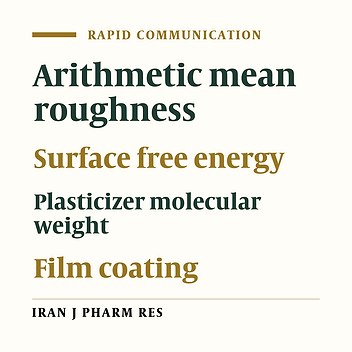 The Effect of Core Surface Tension on Roughness of Film - Coated Tablets