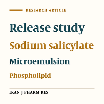 Invitro Release Study of Sodium Salicylate from Lecithin Based Phospholipid Microemulsions
