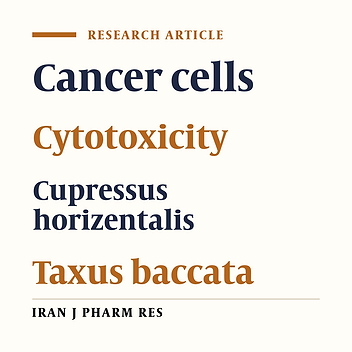 Cytotoxic Effects of the Extracts of Iranian Taxus baccata and Cupressus horizentalis on Cancer Cells