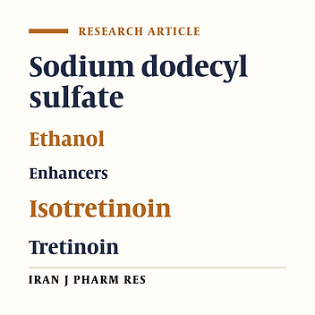 Stereoselective Permeation of Tretinoin and Isotretinoin through Enhancer-Treated Rat Skin.I. Effect of Ethanol and Sodium Dodecyl Sulfate
